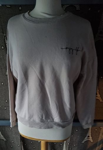 Sweat rose clair taille M