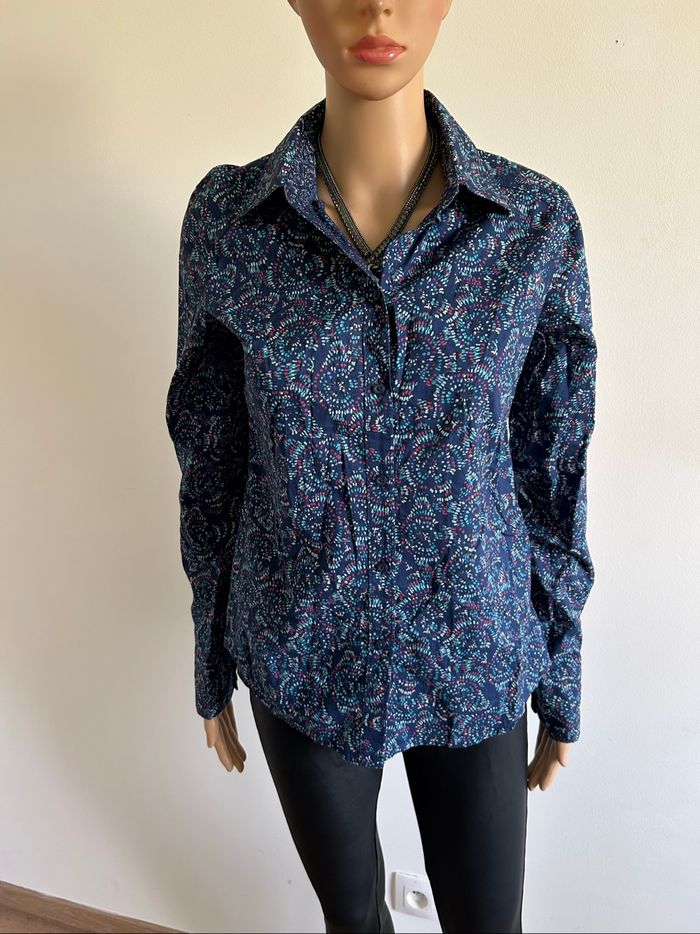 Chemise imprimée à manches longues Esprit taille française 36 TBE