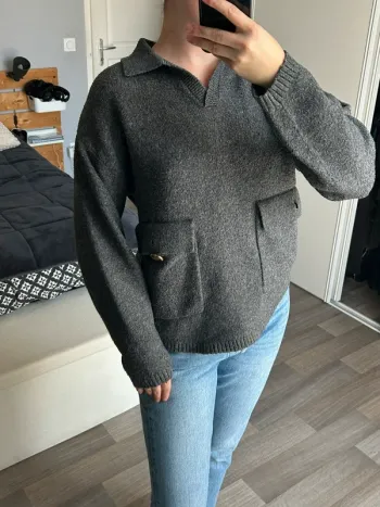 Pull d’hiver col V