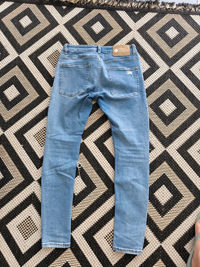 Jean femme super skinny Berska– Taille 38 – Bleu clair usé - photo numéro 3