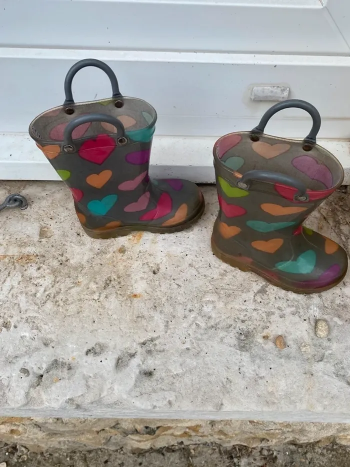 Bottes pluie cœurs 22 lumières - photo numéro 2