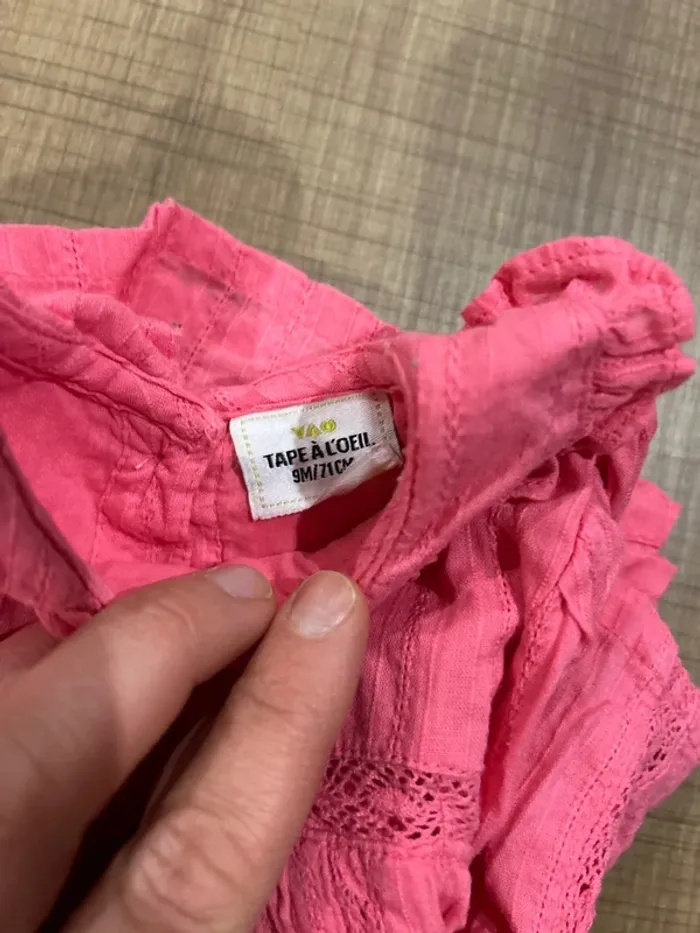 Blouse manches longues bébé fille, tape à l’œil, 9 mois - photo numéro 3
