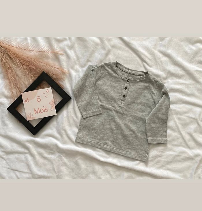 Tee shirt manches longues 6 mois bébé garçon