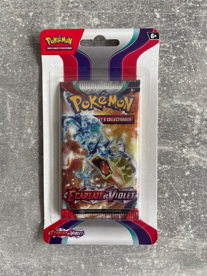 Artset, lot de 4 boosters neufs scellés de 10 cartes chacun pokemon série écarlate et violet - photo numéro 6