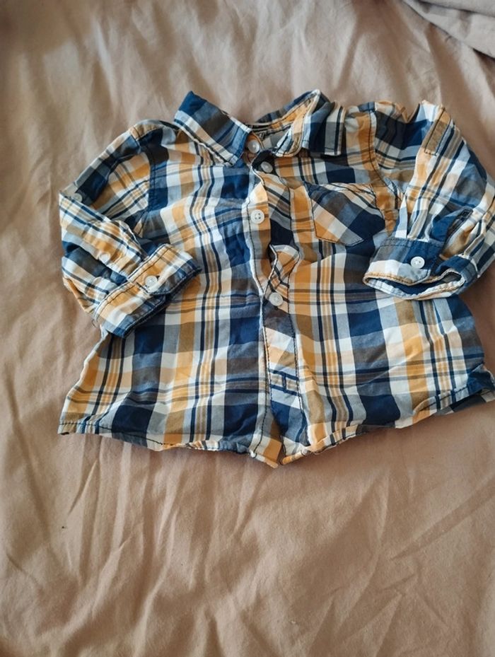 Chemise manches longues 12 mois