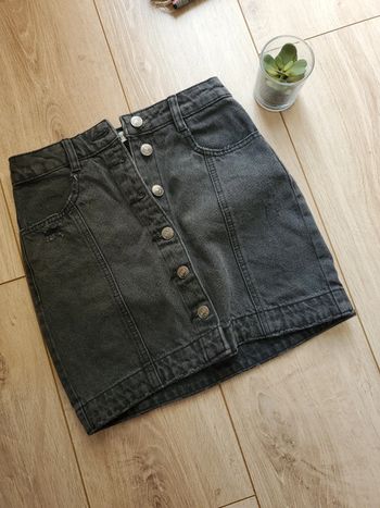 Jupe en jean noir pull and bear