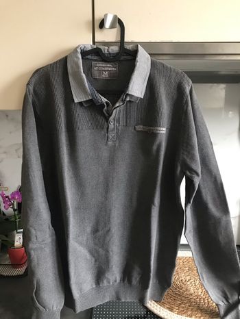 Pull col chemise