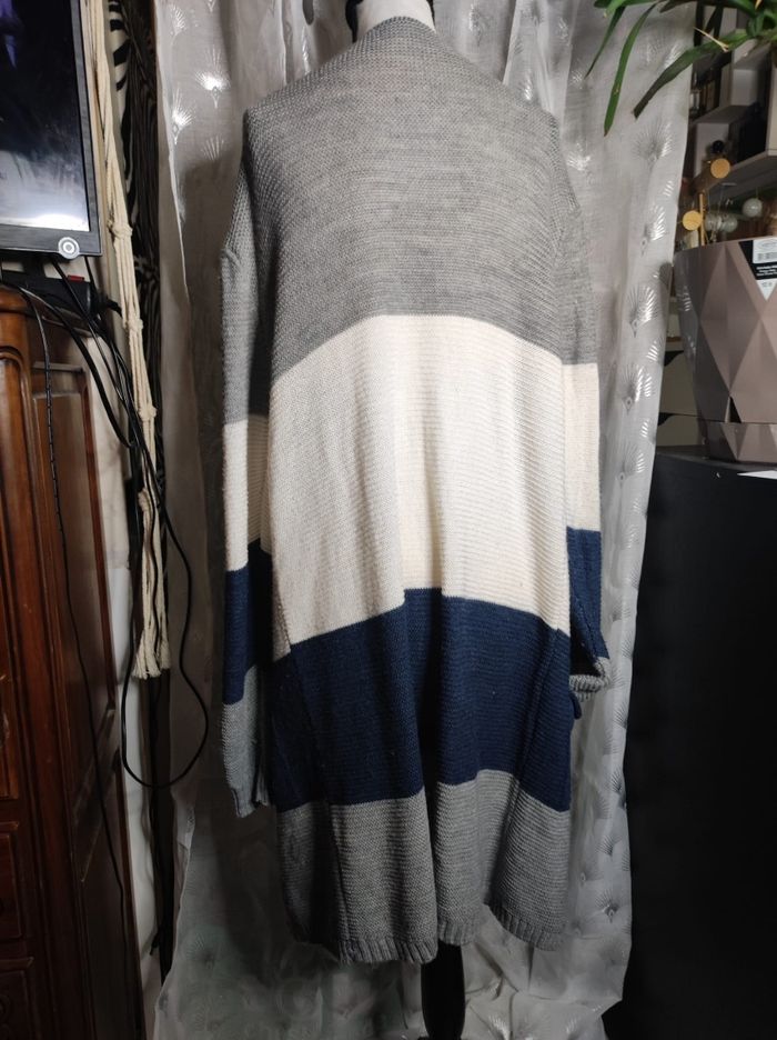 Gilet maille tricolore - photo numéro 4