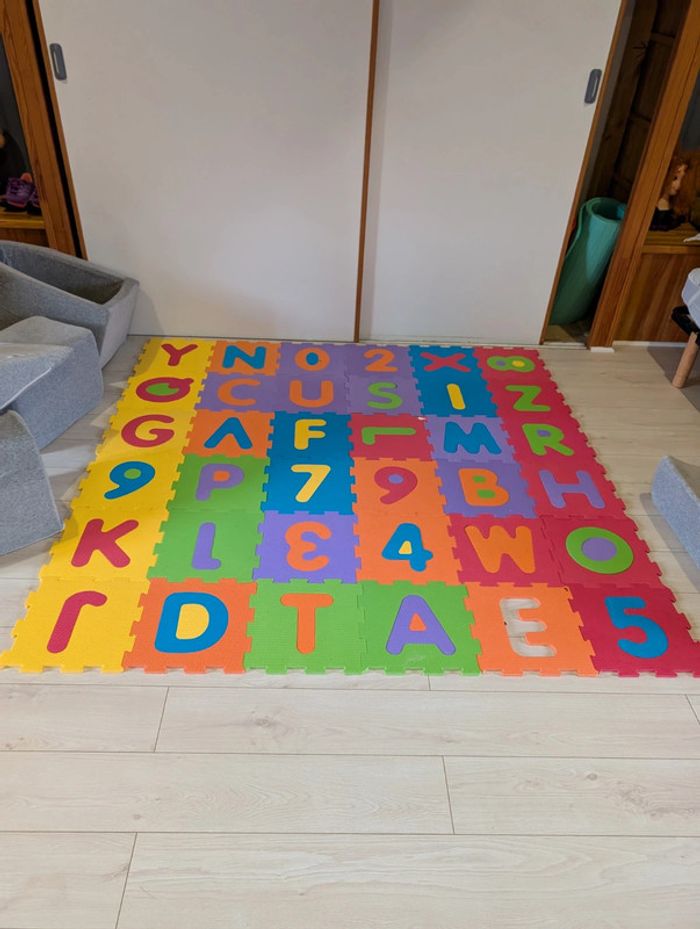 Tapis alphabet et chiffres