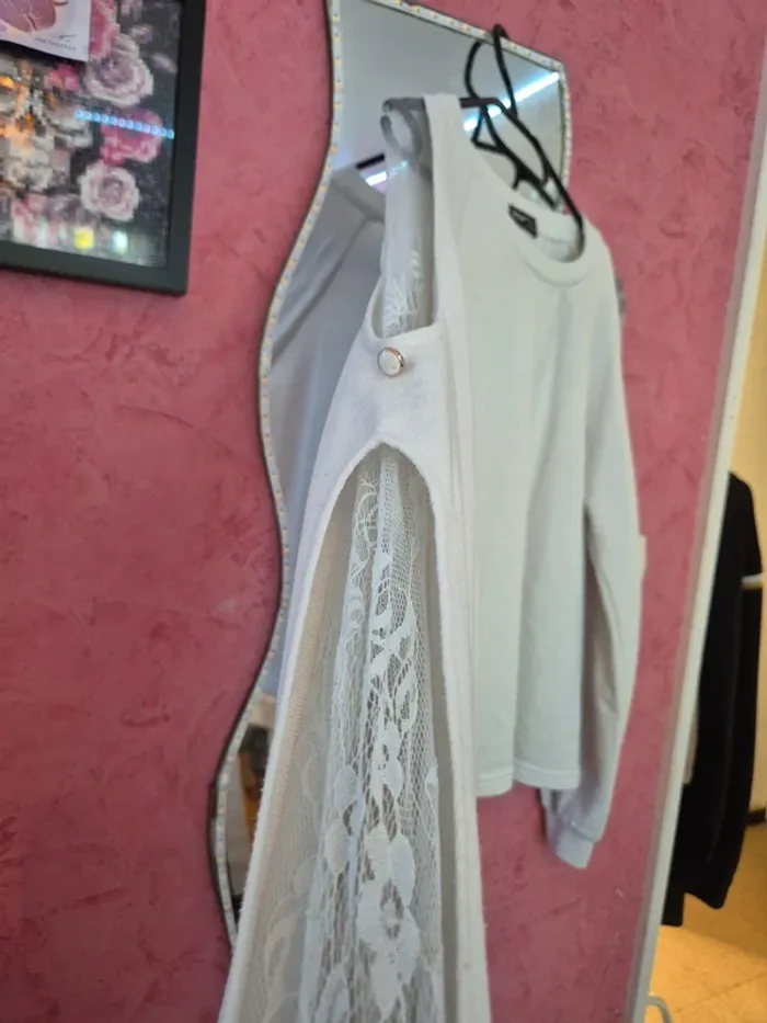 Pull blanc Shein - photo numéro 3