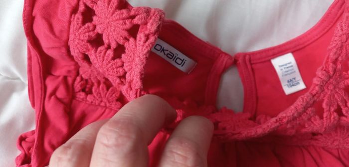 Top sans manche rose okaïdi t4 - photo numéro 2