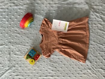 robe manches courtes vieux rose 24 mois kiabi