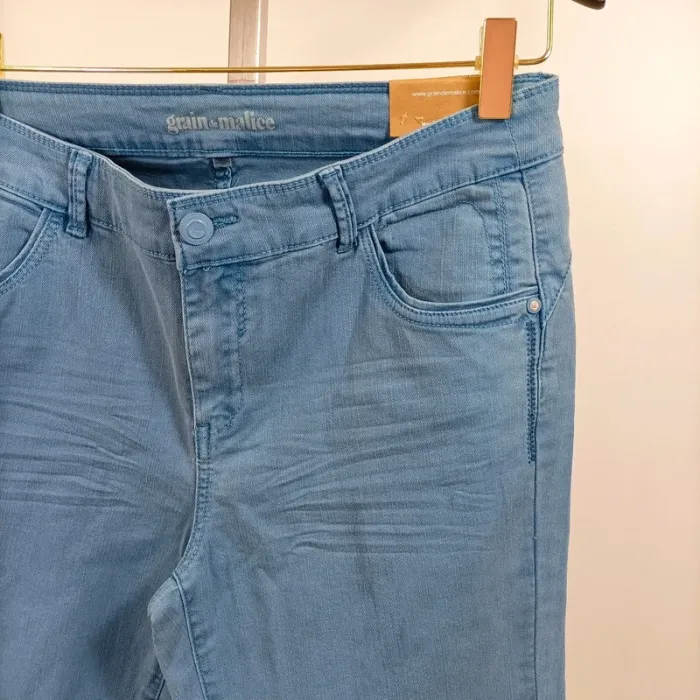 Jean slim bleu ciel Grain de Malice taille 40 – coton stretch A1046 - photo numéro 2