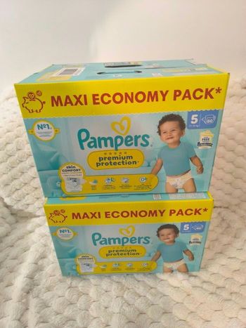 Pampers premium T5 - 2*80 couches