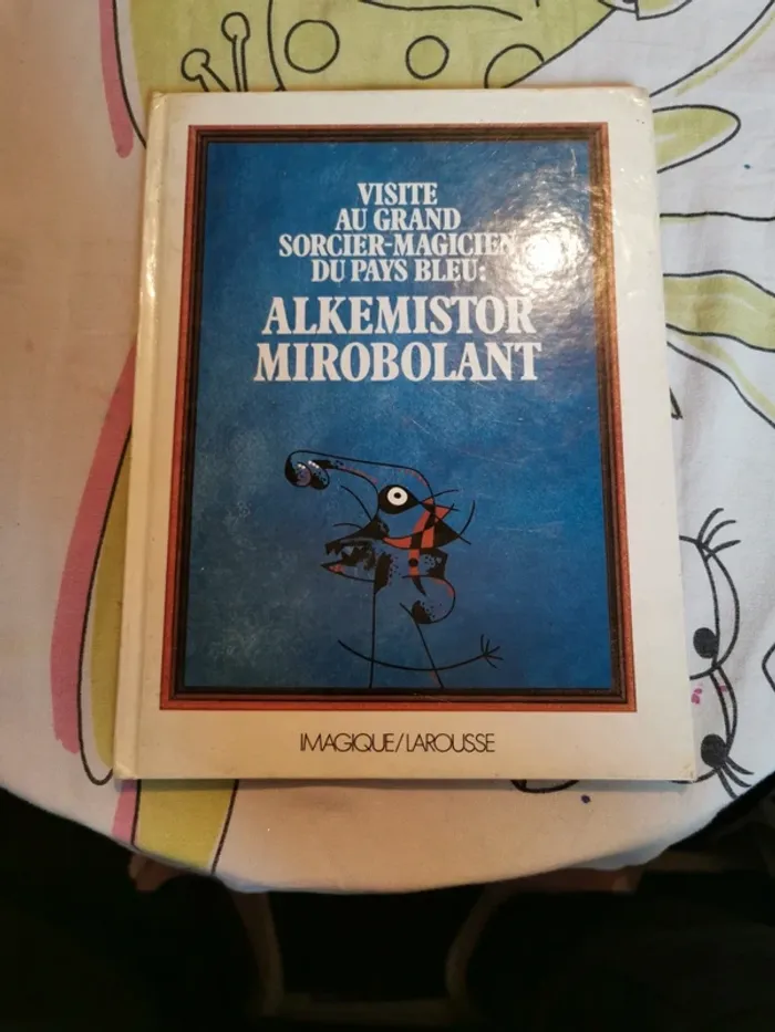 Livre visite au grand sorcier magicien du pays bleu alkemistor mirobolant