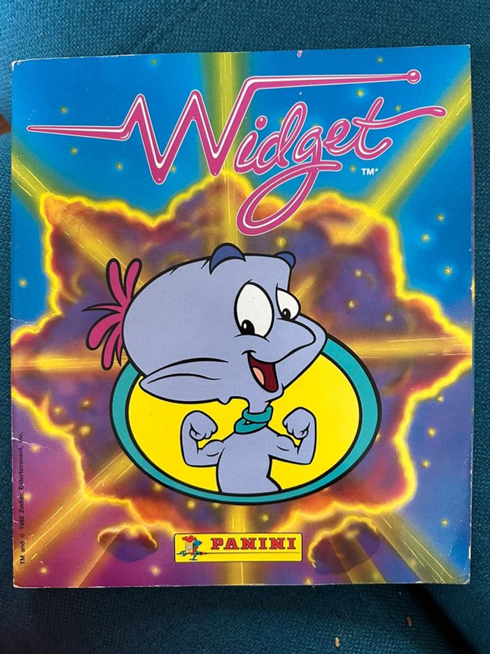 Album Panini complet Widget l’extra-terrestre extraterrestre Megabrain autocollants livre stickers