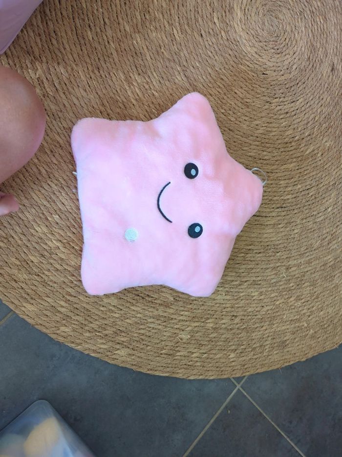 Peluche étoile de mer rose