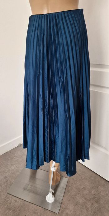 Jupe Zara plissée bleu s