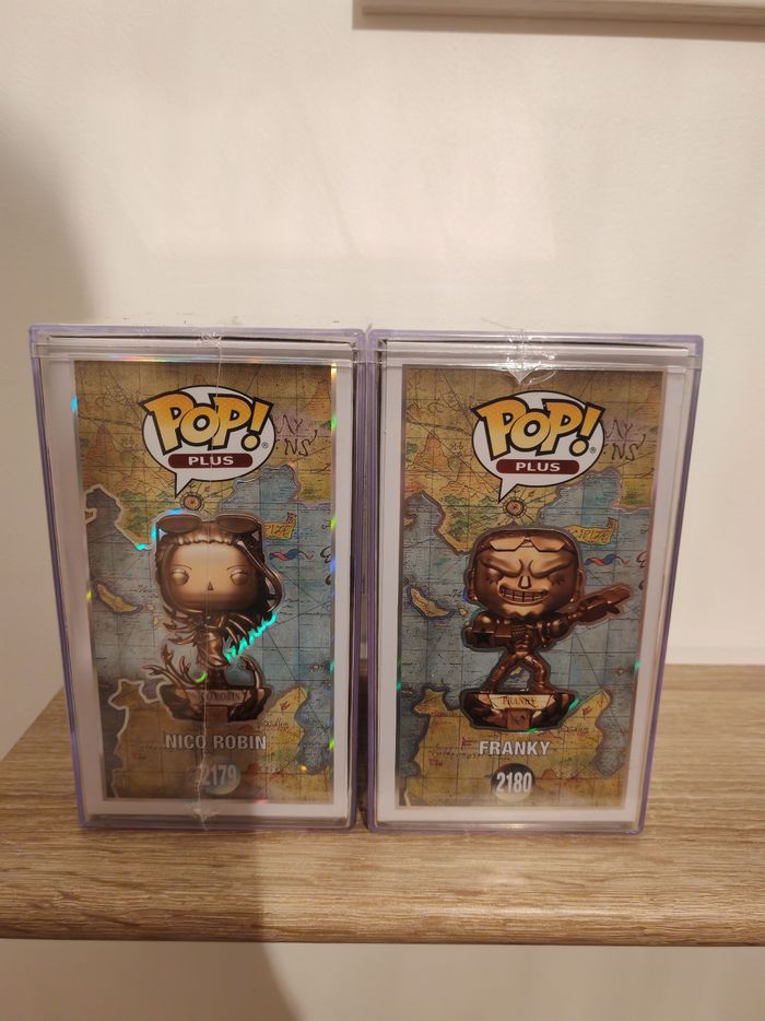 Figurine funko pop plus Franky et Nico Robin statue bronze - photo numéro 2
