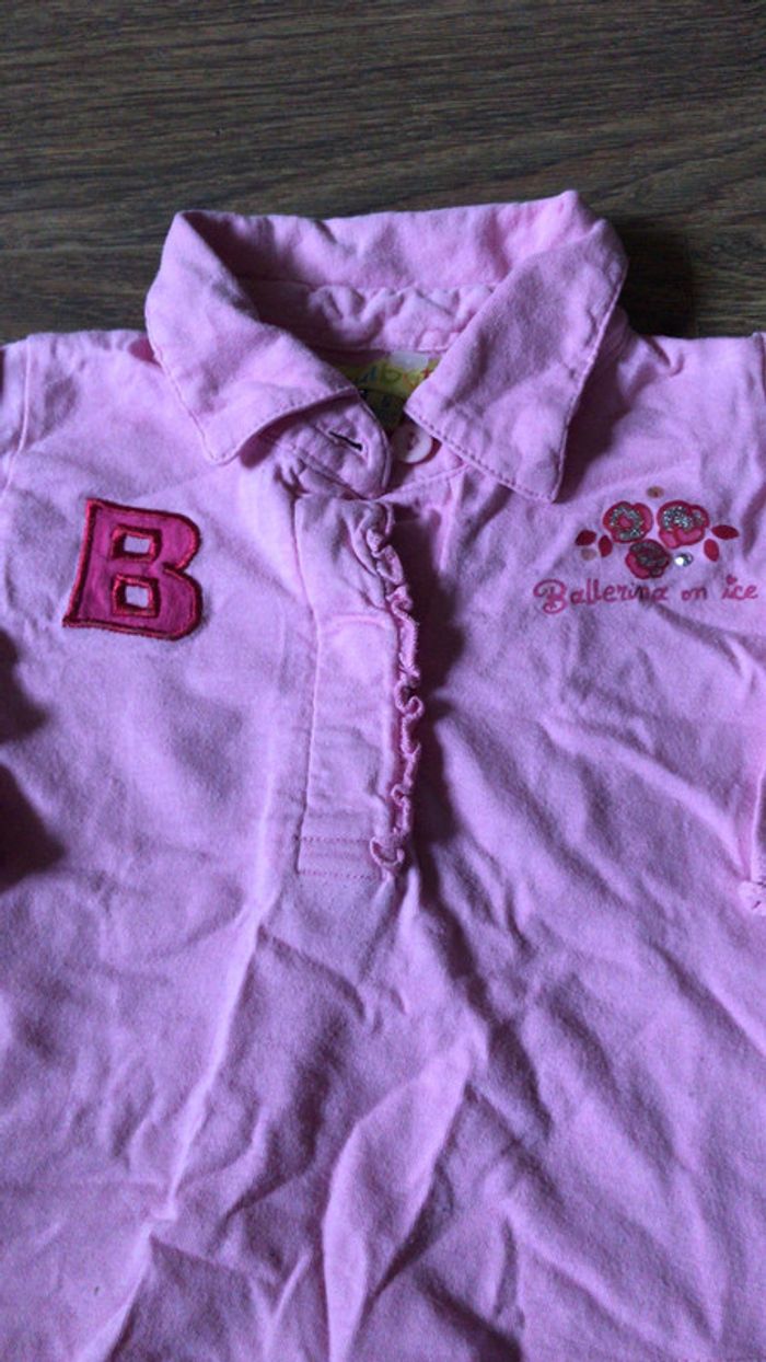 Tee-shirt rose 6 mois - photo numéro 2