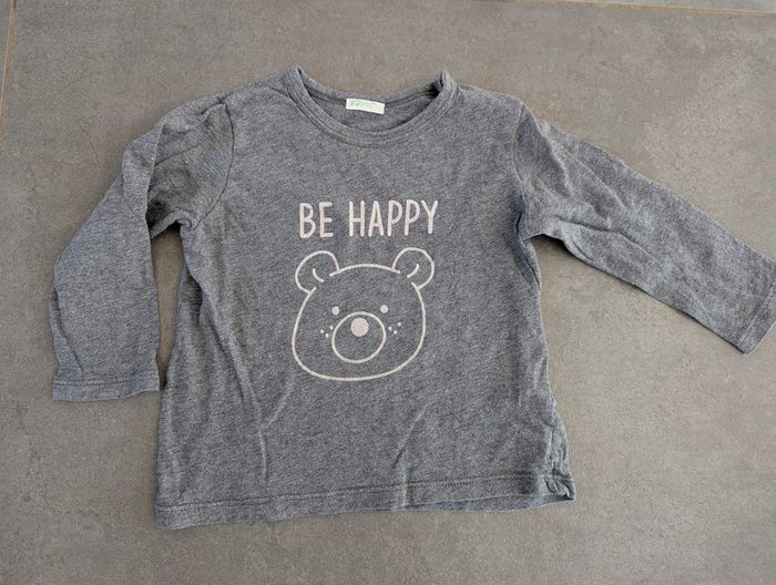 đ Lot 5 tee-shirts manches longues â 12 mois â Benetton, Vertbaudet, Orchestra, Smiley - TBE - photo numĂ©ro 13