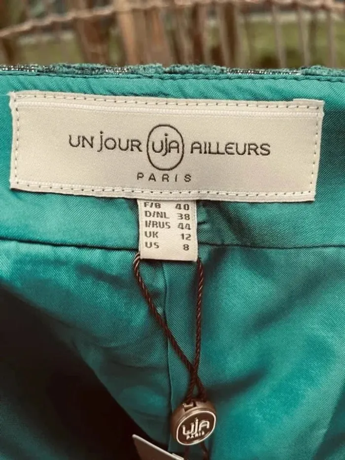 Skirt flowers Jupe Un Jour Ailleurs neuve avec étiquette NWT Womens FR 40 - photo numéro 8