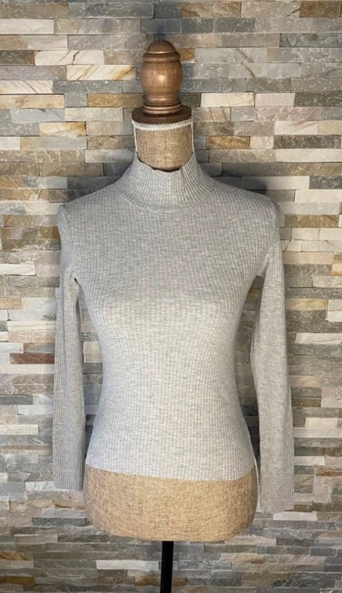 Pull fin gris BERSHKA taille XS