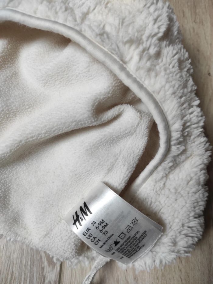 Bonnet oreilles de nounours 6-9mois h&m - photo numéro 2