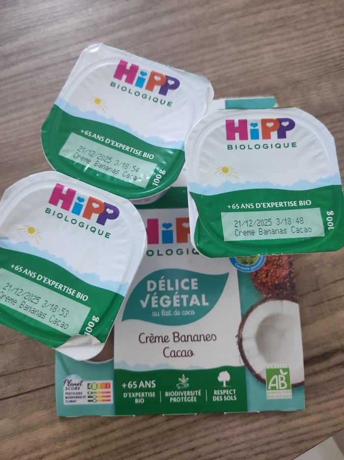 Yaourts végétaux - Hipp biologique - photo numéro 2
