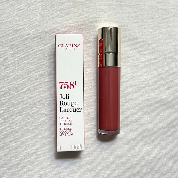 Clarins Joli Rouge Lacquer rouge à lèvres Teinte 758L Neuf - photo numéro 2
