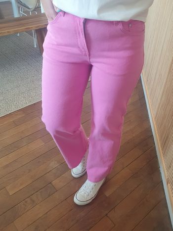 Jean large Québec rose fushia Taille 40