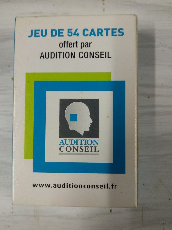 Jeu de 54 cartes publicitaires Audition Conseil neuf