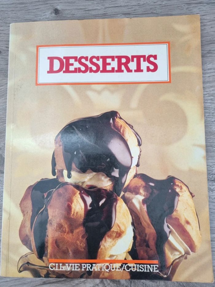 Livre de recette les desserts