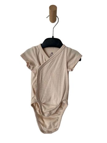 Body croisé à manches courtes en coton bio - H&M 56cm