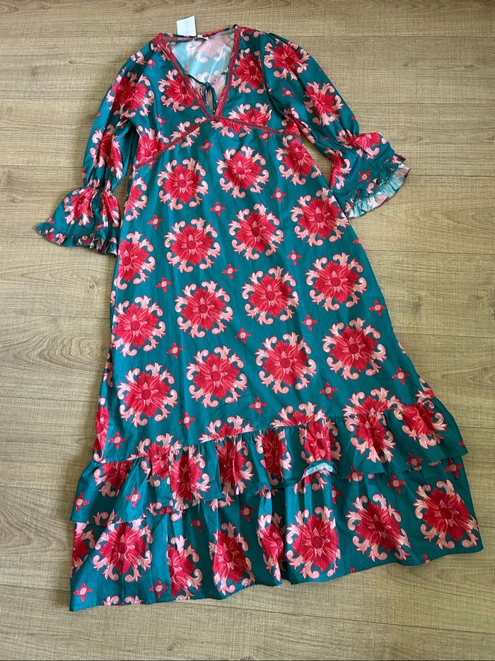 Robe longue imprimée neuve Moda Posa taille S - photo numéro 7