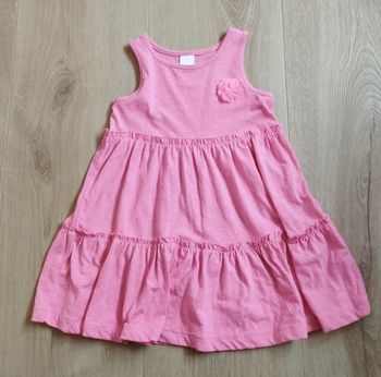 Robe sans manches fille rose vif taille 3 ans 98 C&A