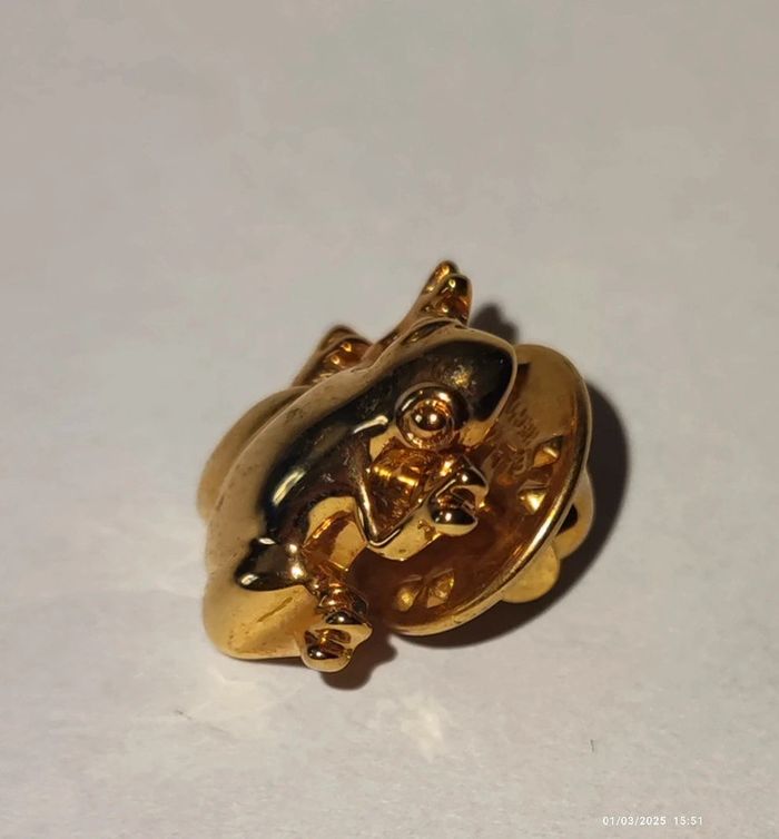 Broche doré grenouille Ballou reg'd - photo numéro 4