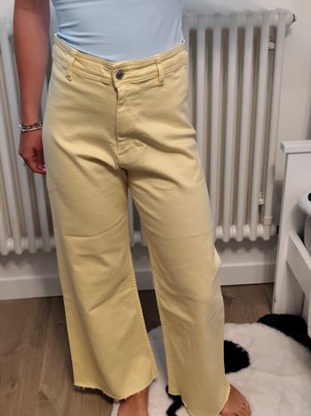 Pantalon jaune camaïeu 36