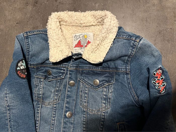 Veste jean et moumoute 5 ans - photo numéro 3