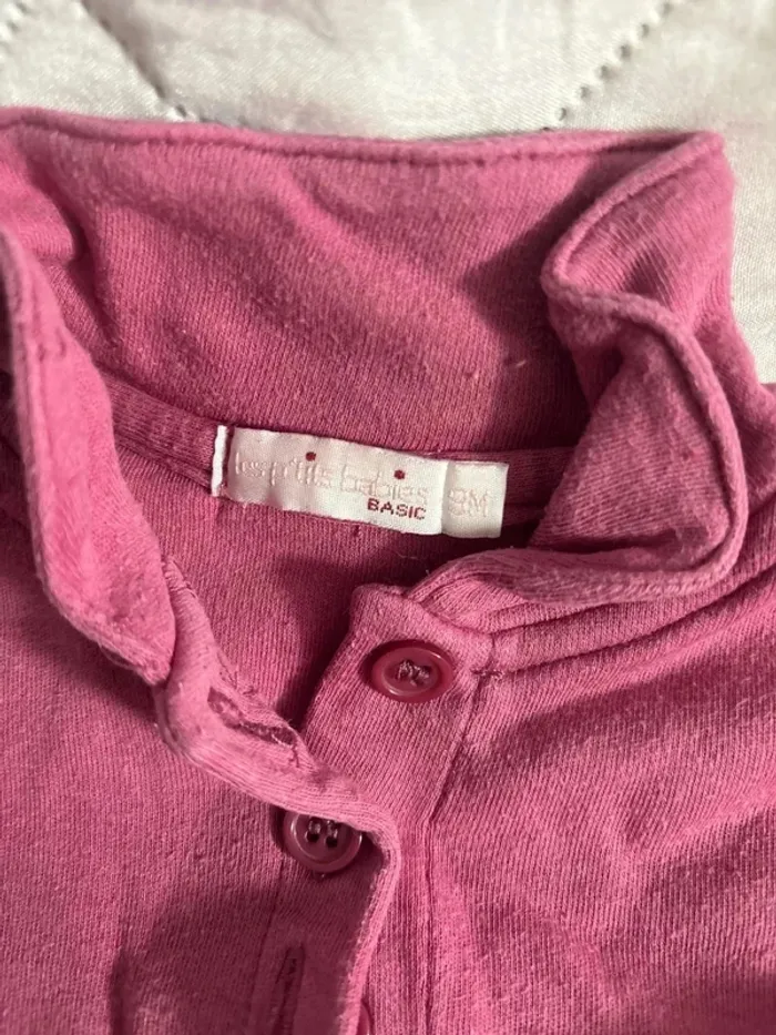 T shirt taille 9mois marque les ptis babies - photo numéro 3