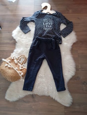 Ensemble fille 3/4 ans Zara confetti idéal rentrée