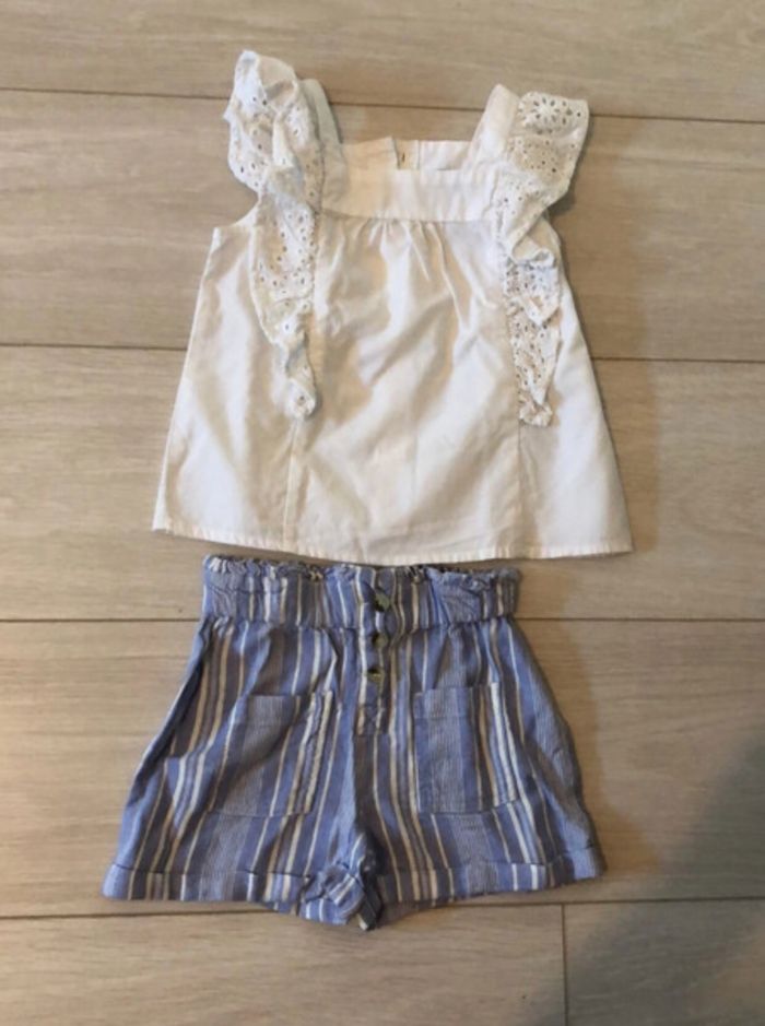 Ensemble blouse et short été