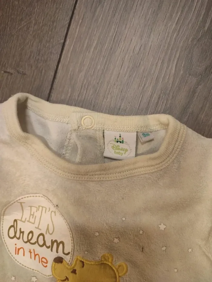 Pyjama Winnie l'ourson 9 mois bon etat - photo numéro 4