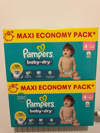 Les couches Pampers taille 4 en baby dry