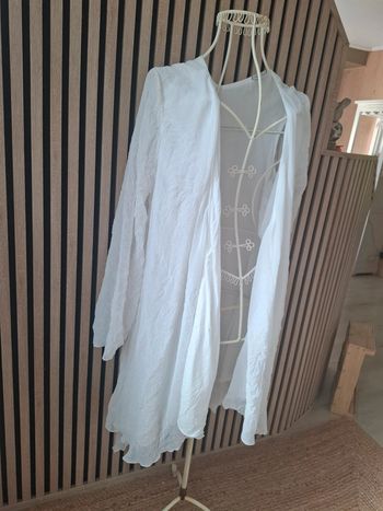 Veste longue blanche Mais il est où le soleil ? T 40