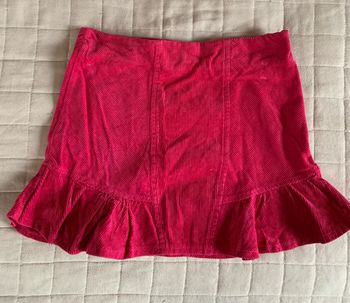 Jupe en velours fushia 12 ans