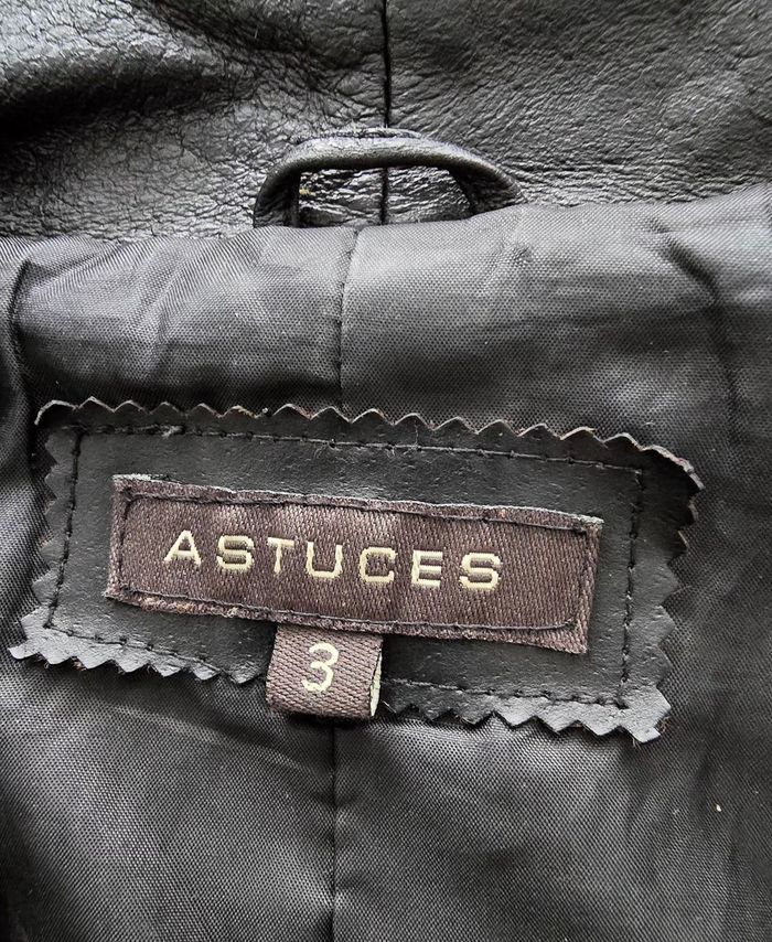 Manteau vintage cuir Asruces - photo numéro 5