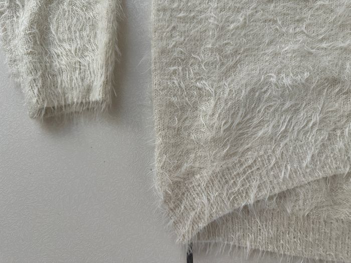Pull en peluche blanc cassé taille 44 teddy smith en très bon état - photo numéro 5