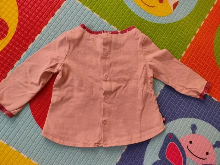Tee-shirt rose sergent major 6 mois - photo numéro 3