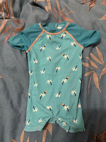 Combinaison anti uv / maillot combinaison bébé obaibi 12 mois